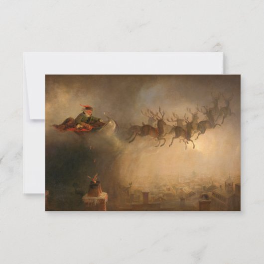 Sinterklaas door William Holbrook Beard Bedankkaart (Voorkant)