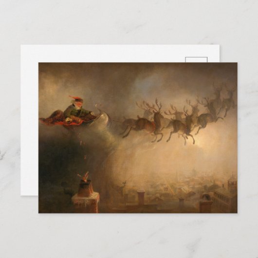 Sinterklaas door William Holbrook Beard Briefkaart (Voorkant / Achterkant)