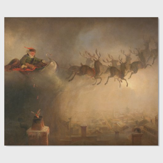 Sinterklaas door William Holbrook Beard Cadeaupapier (Vlak)