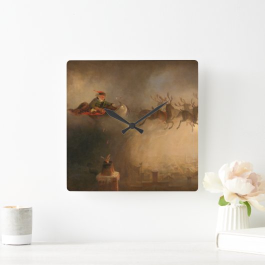 Sinterklaas door William Holbrook Beard Vierkante Klok (Huis)