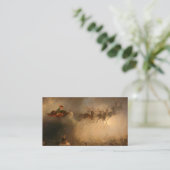 Sinterklaas door William Holbrook Beard Visitekaartje (Staand voorkant)