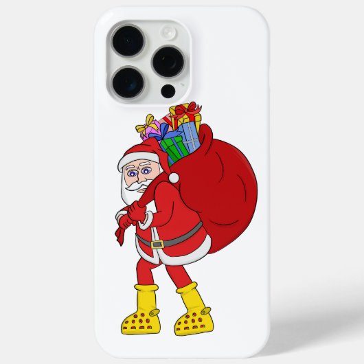 Sinterklaas draagt grote gele laarzen Case-Mate iPhone case (Achterkant)