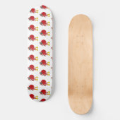 Sinterklaas draagt grote gele laarzen persoonlijk skateboard (Voorkant)