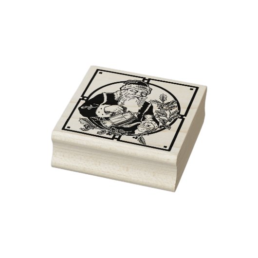 Sinterklaas drink koffie Kerstmis  kunst Rubberstempel (Stempel)