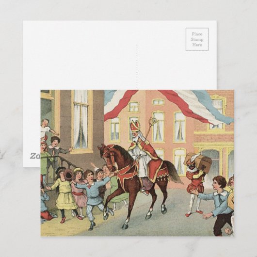 Sinterklaas Dutch St. Nick  St. Nicholas Briefkaart (Voorkant / Achterkant)