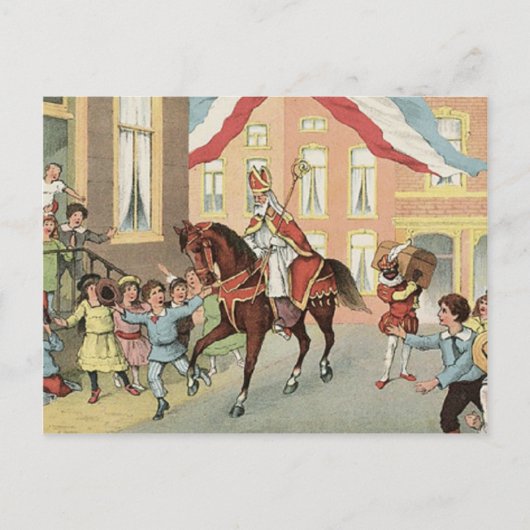 Sinterklaas Dutch St. Nick  St. Nicholas Briefkaart (Voorkant)