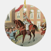 Sinterklaas Dutch St. Nick St. Nicholas Keramisch Ornament (Achterkant)