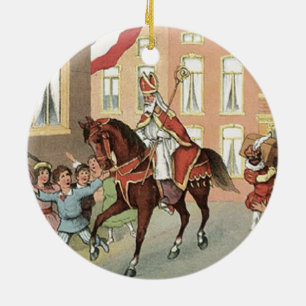 Sinterklaas Dutch St. Nick  St. Nicholas Keramisch Ornament