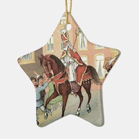Sinterklaas Dutch St. Nick  St. Nicholas Keramisch Ornament (Links)