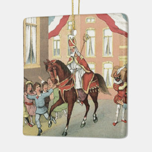 Sinterklaas Dutch St. Nick  St. Nicholas Keramisch Ornament