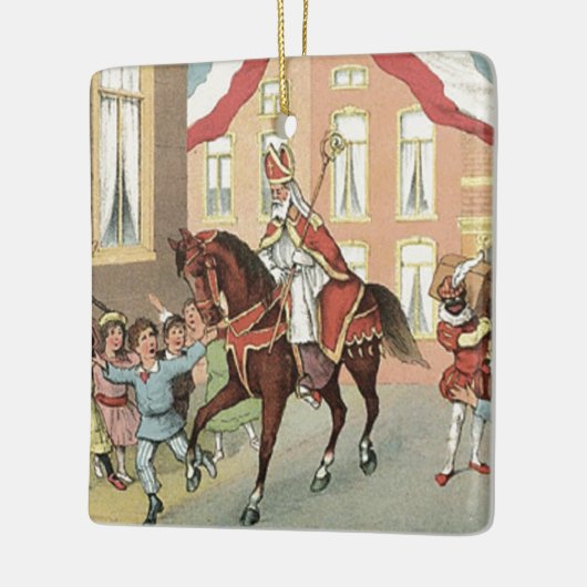 Sinterklaas Dutch St. Nick St. Nicholas Keramisch Ornament (Links)