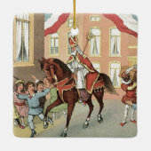 Sinterklaas Dutch St. Nick St. Nicholas Keramisch Ornament (Achterkant)