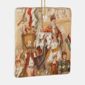 Sinterklaas Dutch St. Nick  St. Nicholas Keramisch Ornament (Rechts)
