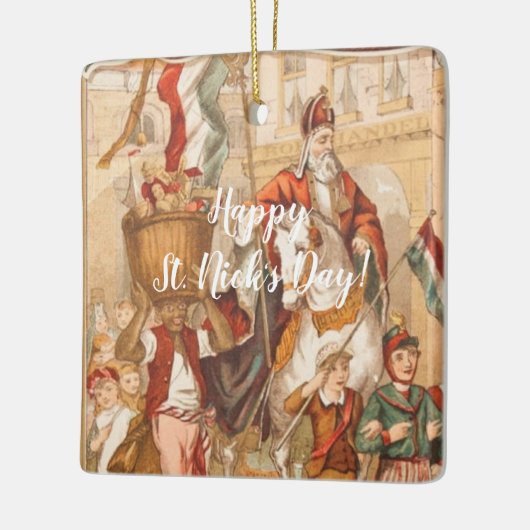 Sinterklaas Dutch St. Nick  St. Nicholas Keramisch Ornament (Links)