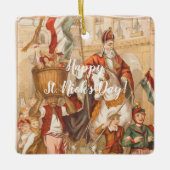 Sinterklaas Dutch St. Nick  St. Nicholas Keramisch Ornament (Voorkant)