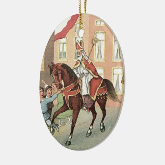 Sinterklaas Dutch St. Nick  St. Nicholas Keramisch Ornament (Links)