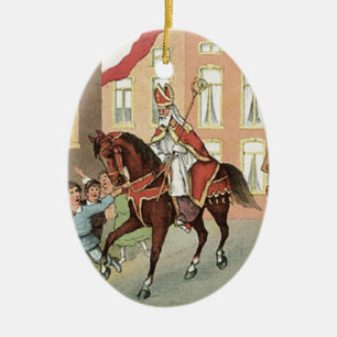 Sinterklaas Dutch St. Nick  St. Nicholas Keramisch Ornament