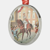 Sinterklaas Dutch St. Nick  St. Nicholas Metalen Ornament (Links)
