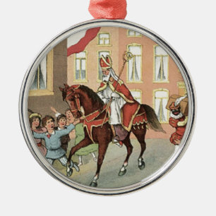 Sinterklaas Dutch St. Nick St. Nicholas Metalen Ornament