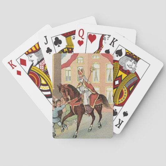 Sinterklaas Dutch St. Nick  St. Nicholas Pokerkaarten (Achterkant)