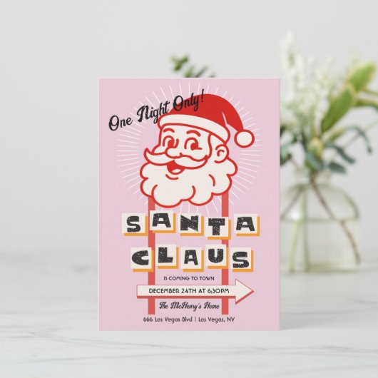 Sinterklaas Een nacht alleen teken Kaart (Staand voorkant)