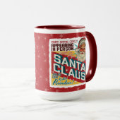 Sinterklaas! Eén nacht maar! Retro Poster ontwerp Mok (Voorkant rechts)