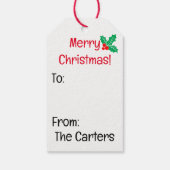 Sinterklaas Eenvoudig te lezen Set van Gift Labels Cadeaulabel (Achterkant)