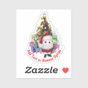 Sinterklaas Ei Kerstmis Sticker