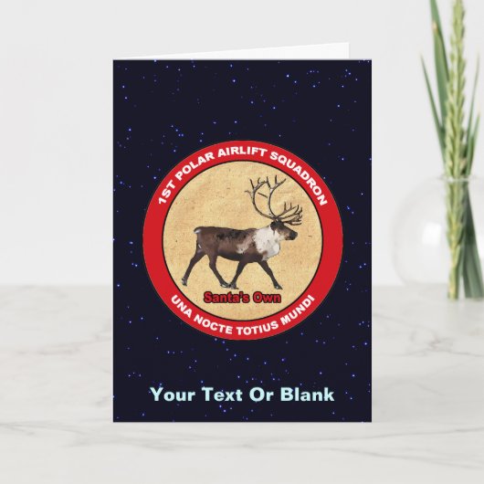Sinterklaas Eigen - 1e Pool Luchtbrug Squadron Feestdagen Kaart (Voorkant)