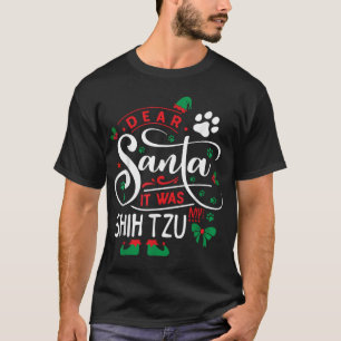 Sinterklaas elf Kerstmis Kerst Hondenras mijn Shih T-shirt