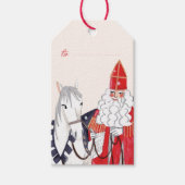 Sinterklaas en Amerigo Gift-Labels Cadeaulabel (Voorkant)