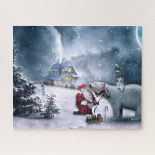 Sinterklaas en Beer van polen Legpuzzel