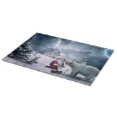 Sinterklaas en Beer van polen Snijplank (Hoek)