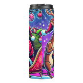 Sinterklaas en boze rendieren thermosbeker (Achterkant)