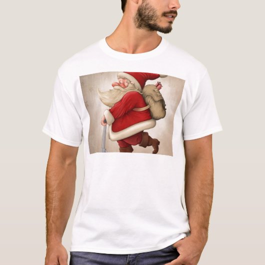 Sinterklaas en de push-scooter t-shirt (Voorkant)