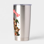 Sinterklaas en Elf Katten – Meo Kerstmis Schattig Geïsoleerde Drinkbeker (Links)