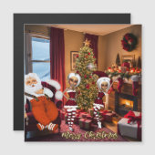 Sinterklaas en elfen na het werk. (Voorkant / Achterkant)