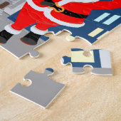 Sinterklaas en Haan toast op het nieuwe jaar Legpuzzel (Zijkant)