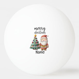 Sinterklaas en kerstboom pingpongbal