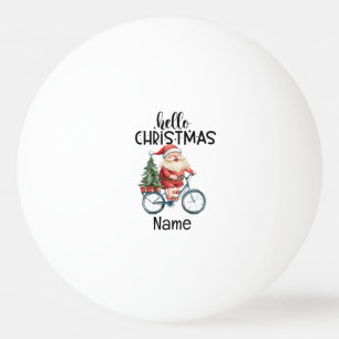 Sinterklaas en kerstboom pingpongbal