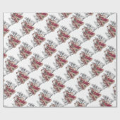Sinterklaas en klaplopers cadeaupapier (Vlak)