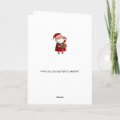 Sinterklaas en koekjes feestdagen kaart (Achterkant)