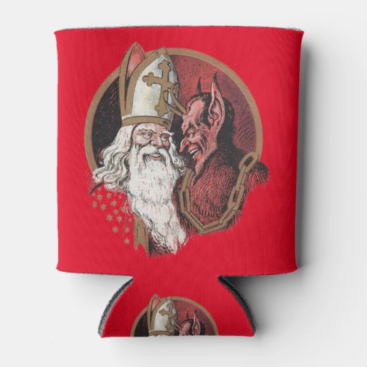 Sinterklaas en Krampus Blikjeskoeler (Voorkant)