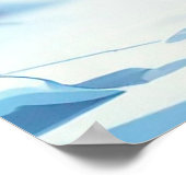 Sinterklaas en meisje met een geschenkzak poster (Hoek)