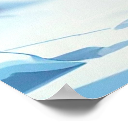 Sinterklaas en meisje met een geschenkzak poster (Hoek)