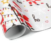 Sinterklaas en mevrouw Claus Kerstdans Cadeaupapier (Rol Hoek)