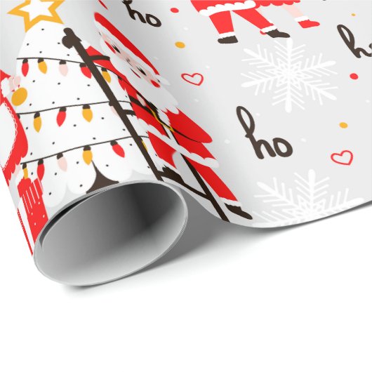 Sinterklaas en mevrouw Claus Kerstdans Cadeaupapier (Rol Hoek)