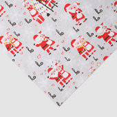 Sinterklaas en mevrouw Claus Kerstdans Tissuepapier (Detail)