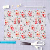 Sinterklaas en mevrouw Claus Kerstdans Tissuepapier (Craft)