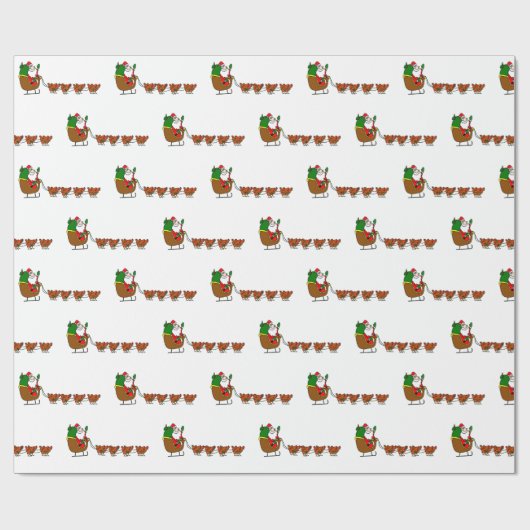 Sinterklaas en omslagpapier voor kippen cadeaupapier (Vlak)